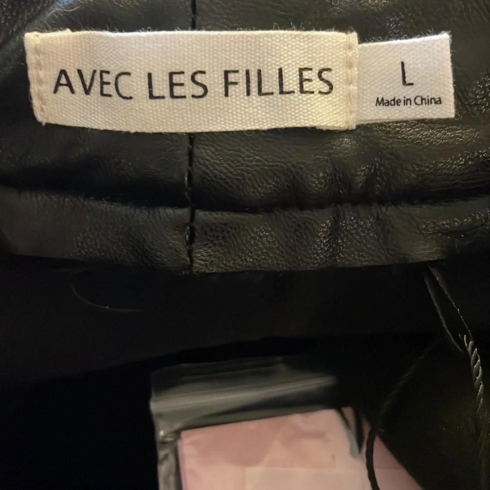 Avec Les Filles Faux Leather Pants - Picture 9 of 9